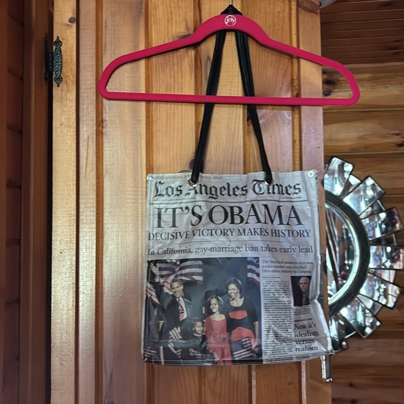Vintage Obama The News‎ 👜 Purse - Picture 2 of 9